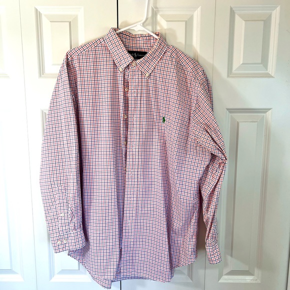 Ralph Lauren Classic Fit Long Sleeve Button Down Check Shirt Men's Medium /eaa454046 main image 1